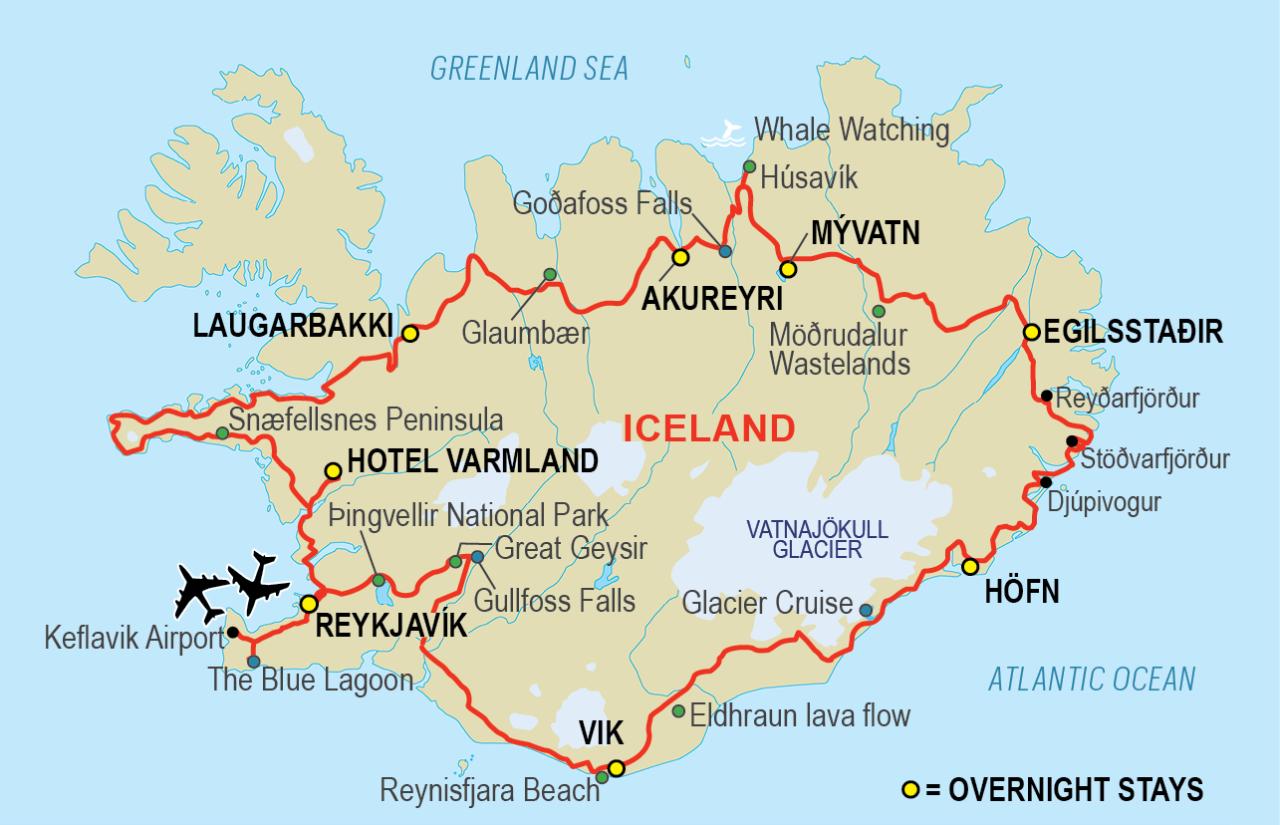 Iceland map