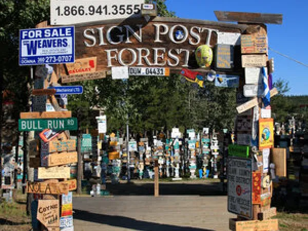 Sign post forest.