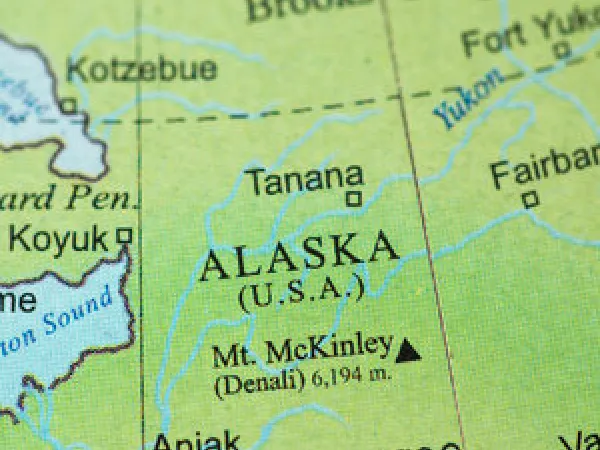 Alaska on map.